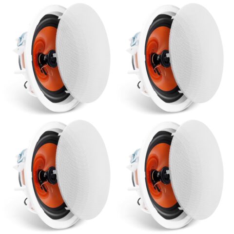 4PCs 20.3 cm Ceiling Speakers 100W Flush Mount Ceiling & in-Wall Speakers, 4 tk, 20,3 cm