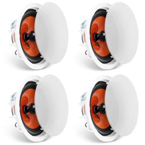 4PC 20,3 cm laekõlarid 100 W süvistatavad lae- ja seinakõlarid, 4 tk
