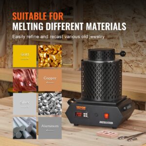 VEVOR Kulla sulatusahi, 1350 W, 1 kg, 3 kg — pilt 6