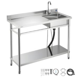 VEVOR Roostevabast terasest köögikraanikauss, 1200 x 500 x 940 mm, 14,2 kg — pilt 1