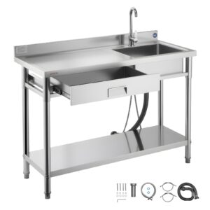 VEVOR Roostevabast terasest köögikraanikauss, 1200 x 500 x 940 mm, 18 kg — pilt 1