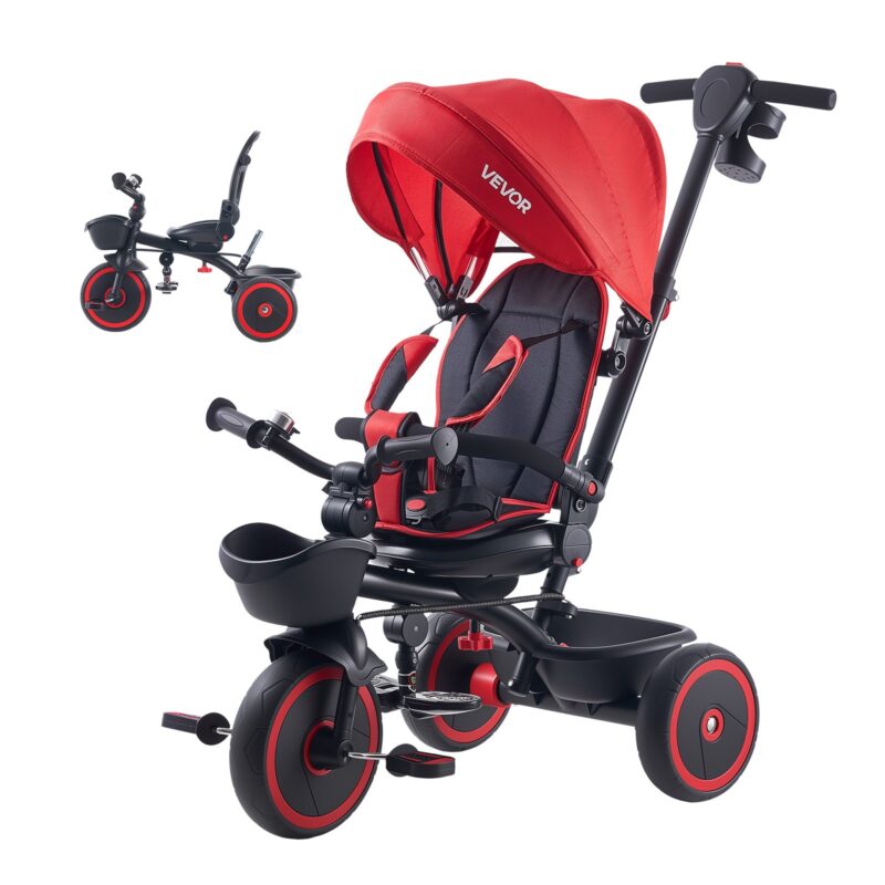 Toddler Tricycle & Stroller for 1-5 Year Old, 25 kg, 15,2 cm