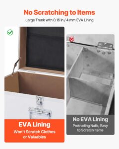 VEVOR Metallist hoiukast, 15 kg, valge, 763×392×312 mm — pilt 4