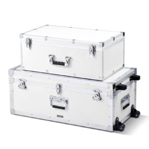 VEVOR Metallist hoiukast, 15 kg, valge, 763×392×312 mm — pilt 1
