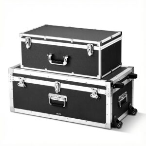 VEVOR Metallist hoiukast, 15 kg, must, 763×392×312 mm — pilt 1