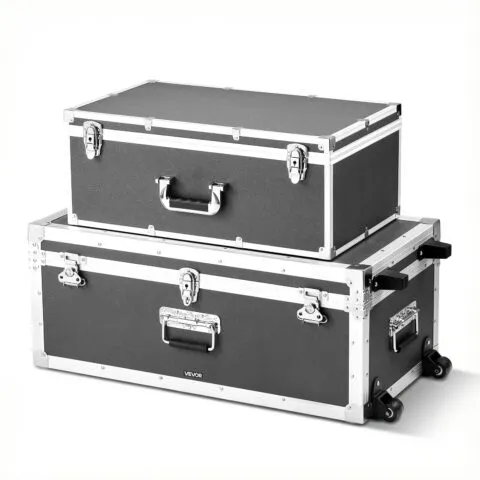 VEVOR Metallist hoiukast, 15 kg, hall, 763×392×312 mm
