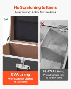 VEVOR Metallist hoiukast, 15 kg, must, 816×452×460 mm — pilt 4