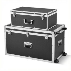 VEVOR Metallist hoiukast, 15 kg, must, 816×452×460 mm — pilt 1