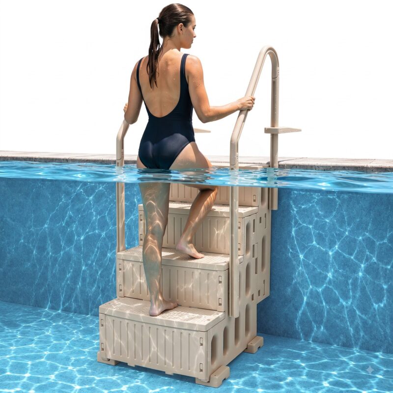 Swimming Pool Ladder, 181,4 kg, 181 kg, 137 cm