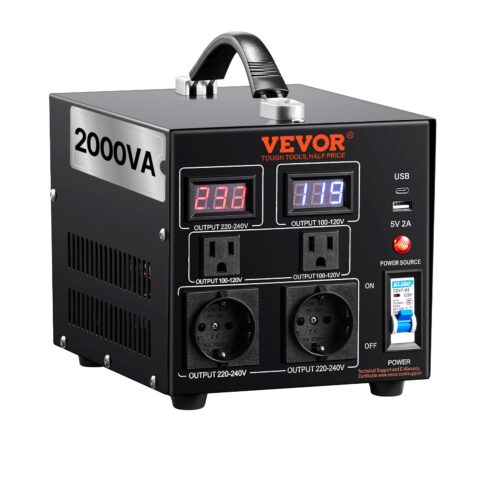 Voltage Converter Transformer, 2000 W, 240 x 185 x 200 mm