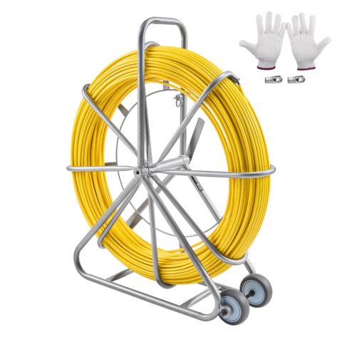 Fish Tape Puller Fiberglass 200mx7,9mm (200 m 7.94 mm) Wire Cable Running Duct Rodder