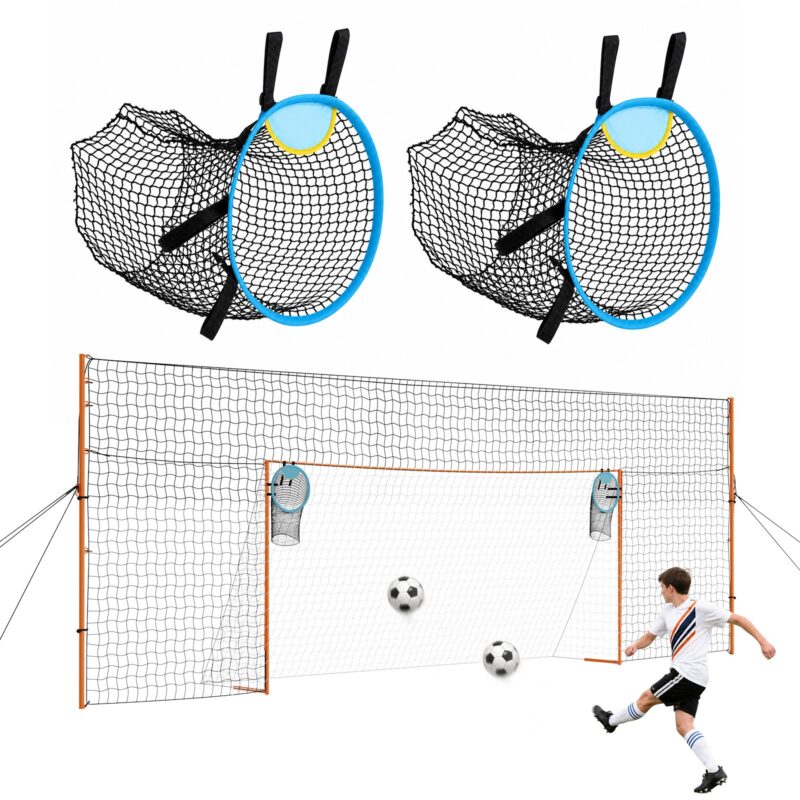 Soccer Goal 4.84 x 2.12 m Soccer Goal for Backyard with Iron Frame PE Net, 4,84 x 2,12 m