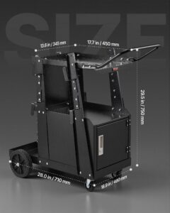 Keevituskäru, 120 kg, 120,2 kg, 2 tasandit — pilt 3