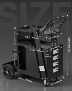 Keevituskäru, 120 kg, 120,2 kg, 2 tasandit — pilt 3