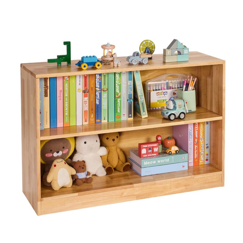 Montessori Bookshelf, 870 mm laius, 2 tasandit