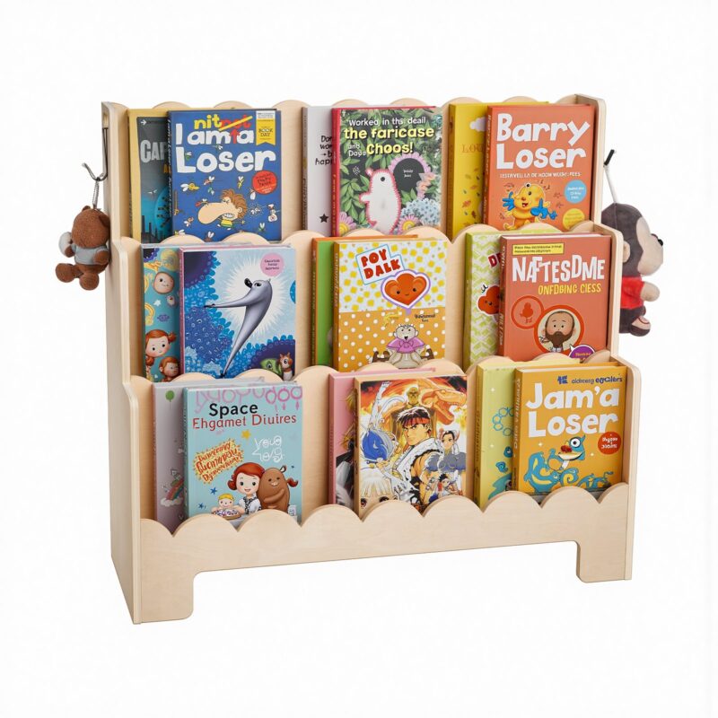 Montessori Bookshelf, 750 x 270 x 700 mm, 3 tasandit