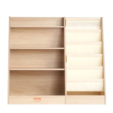 4-Tier Kids Wooden Bookshelf, 4 tasandit, 890 x 400 x 800 mm