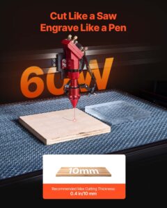 60W CO2 lasergraveerimismasin, 60 W, 600 x 400 mm — pilt 2