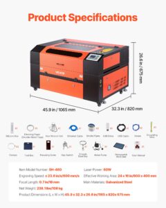 60W CO2 lasergraveerimismasin, 60 W, 600 x 400 mm — pilt 7