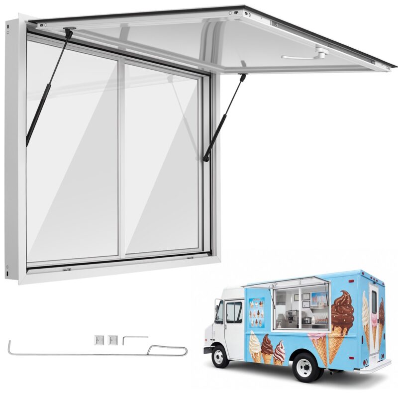 Concession Window 1220x915mm Aluminum Alloy Service Window, 1220 x 915 mm