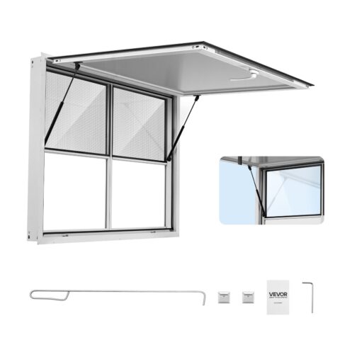 Concession Window 1220x915mm Aluminum Alloy Service Window, 1220 x 915 mm