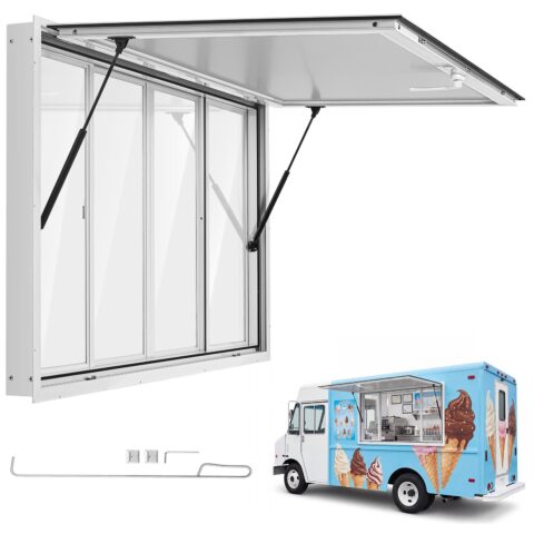 Concession Window 1524x915mm Aluminum Alloy Service Window, 1524 x 915 mm