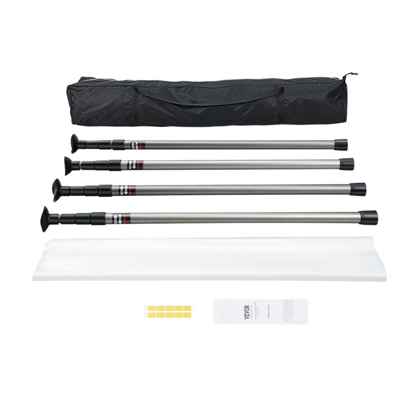 Dust Barrier Poles, 3,05 m, 0,08 mm