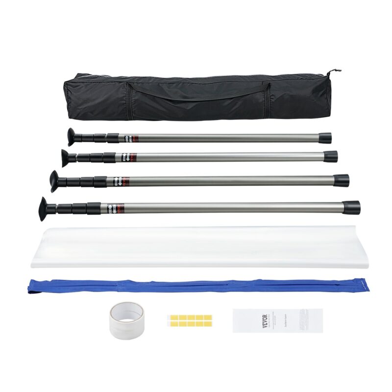 Dust Barrier Poles, 304,8 cm, 10 x 3,99 m