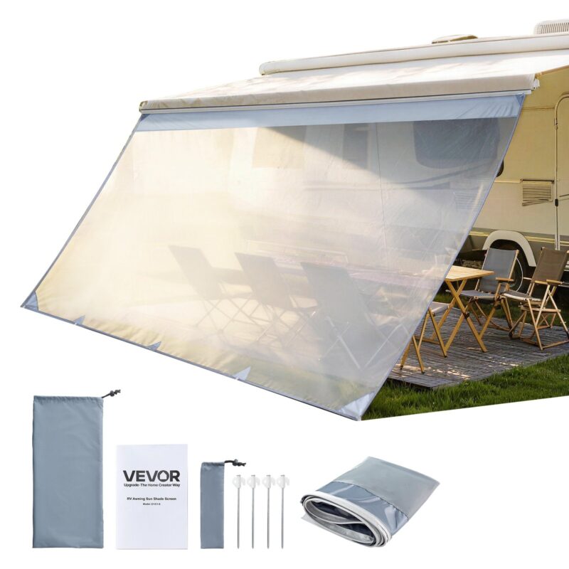 RV Awning Sun Shade Screen, 2 x 4,3 m, 4,3 mm