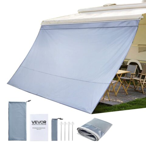 RV Awning Sun Shade Screen, 2 x 3,7 m, 4,3 mm