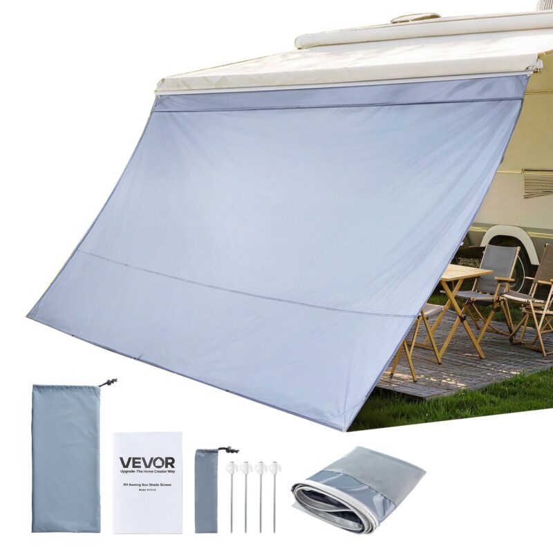 RV Awning Sun Shade Screen, 2 x 3,7 m, 4,3 mm