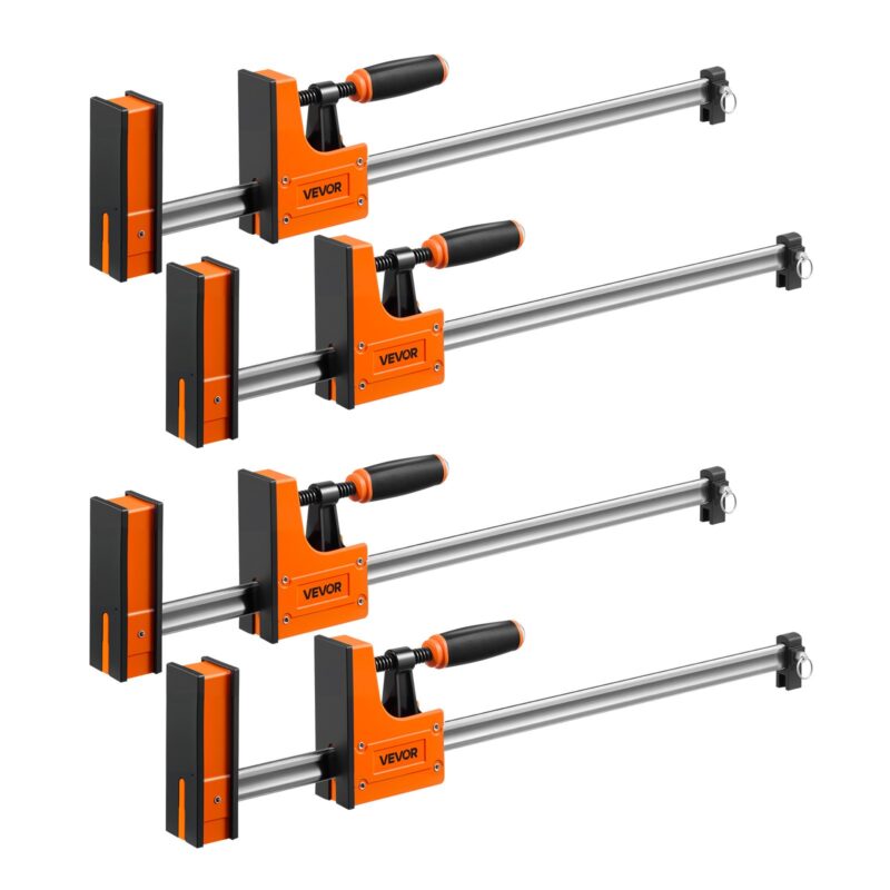 Bar Clamps for Woodworking, 60,96 cm, 4 tk, 680 kg