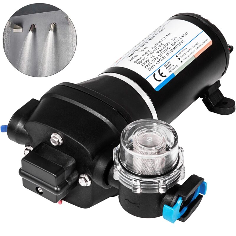 Water Pressure Diaphragm Pump, 17 L, 1,91 cm
