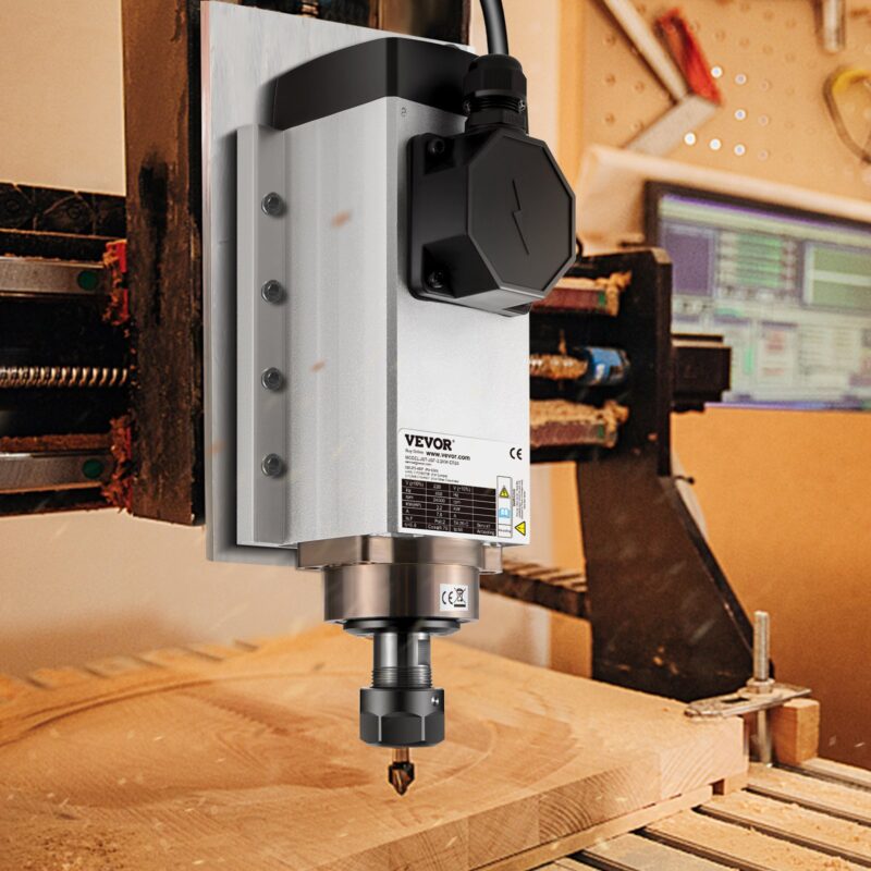 Õhkjahutusega spindlimootor 2,2 kW CNC spindlimootor 220 V ruudukujuline õhkjahutusega