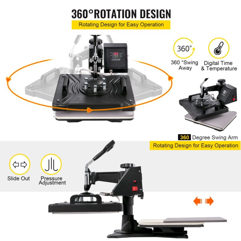 5-ühes kuumpress 30,5 x 38,1 cm vinüüllõikur plotter 71,1 cm tarkvara sublimatsioon