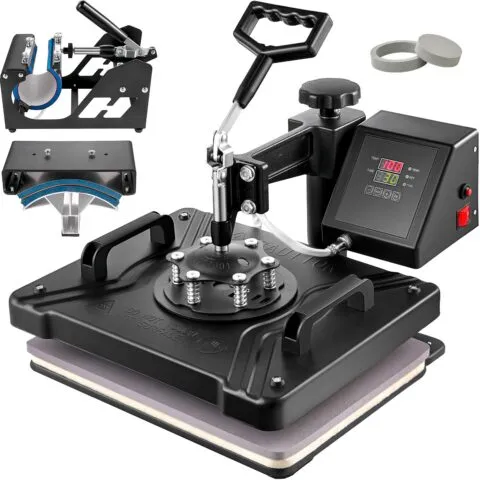 Soojuspress 5-ühes soojuspress 38x30cm T-särkide ja kruuside trükimasin, 38 x 30 cm