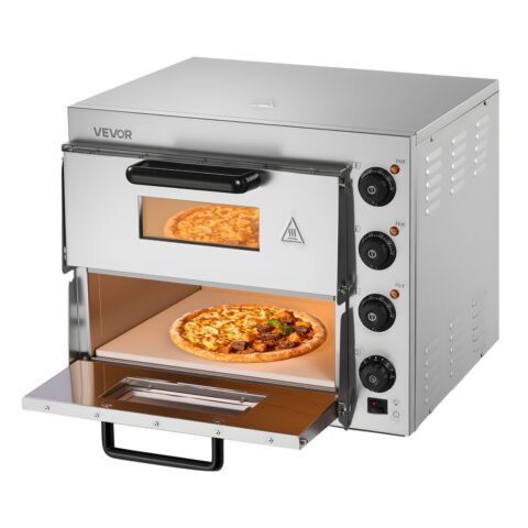 Commercial Countertop Pizza Oven Electric Pizza Oven for 40.6 cm Pizza Indoor, 40,6 cm