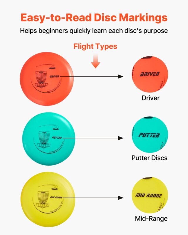 Disc Golfi komplekt, 12 tk