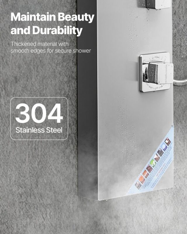 Dušipaneeli tornsüsteem vihmadušipeaga, 135 cm
