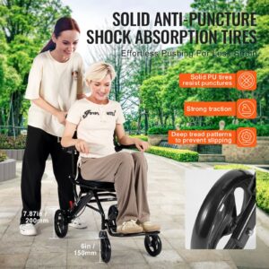 Ratastooli alumiiniumisulamist transporditool kokkupandav 40 cm lai iste 99,8 kg, 100 kg — pilt 4