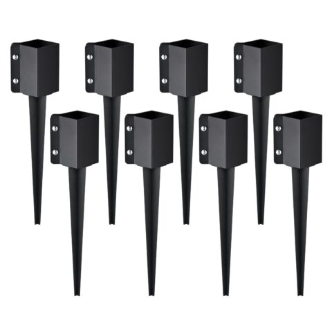 Fence Post Anchor Ground Spike, 61 x 10,2 x 10,2 cm, 8 tk