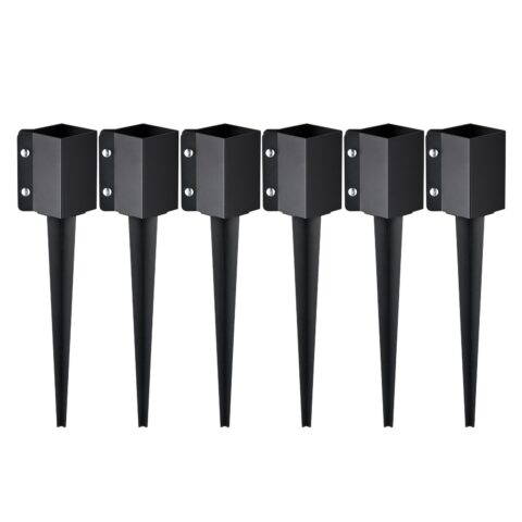 Fence Post Anchor Ground Spike, 61,0 x 10,2 x 10,2 cm, 6 tk
