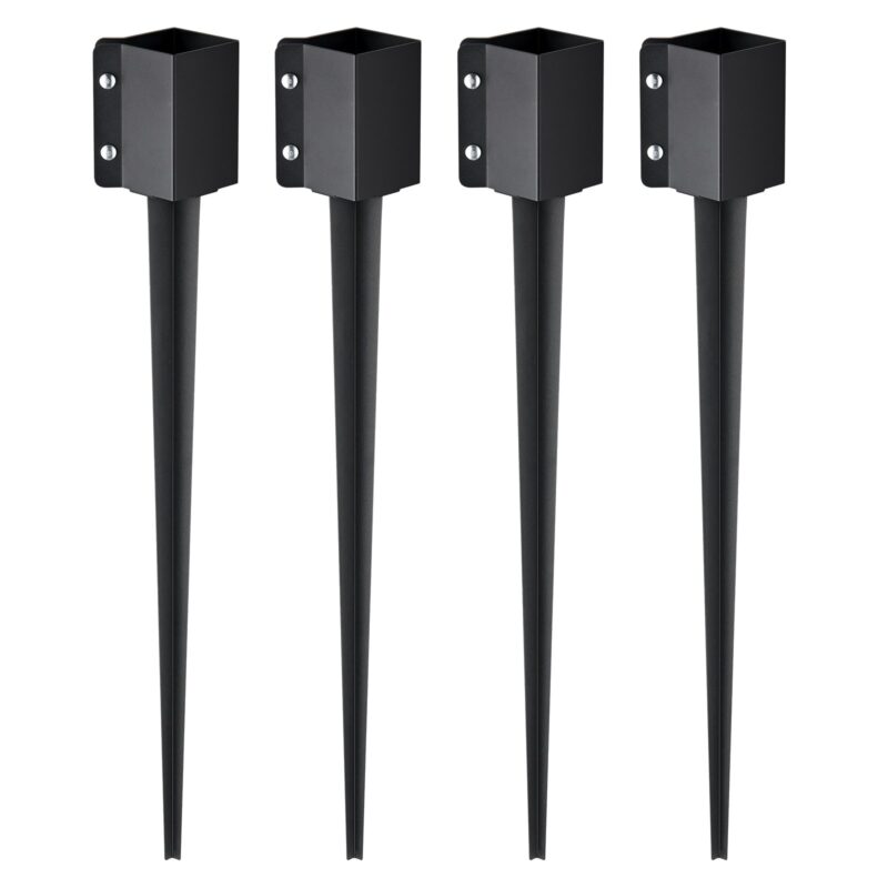 Fence Post Anchor Ground Spike, 91,4 x 10,2 x 10,2 cm, 4 tk