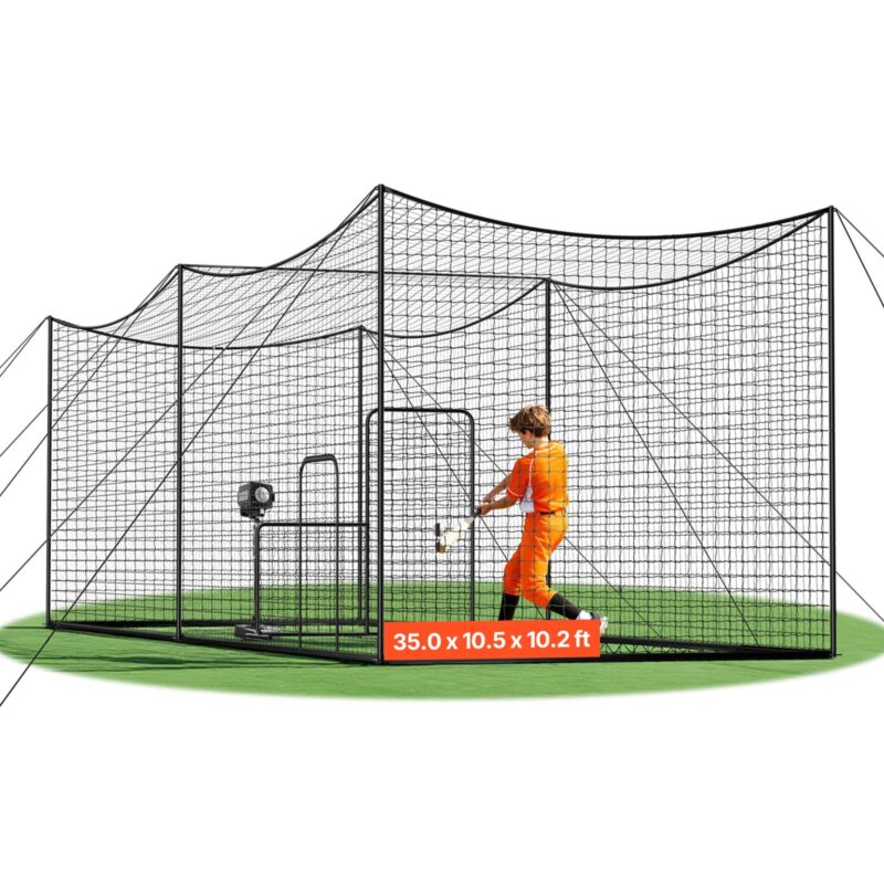 Baseball Batting Cage, 10668 x 3200 x 3100 mm, 35X10X10 ft