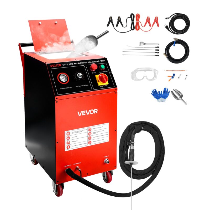 Dry Ice Blasting Machine, 7,5 kg, 7,48 kg, 4 mm