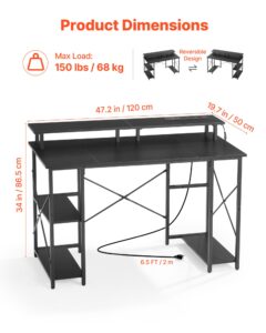 120 cm arvutilaud nutikate LED-tulede ja pistikupesadega, 68 kg, 2 tasandit — pilt 3
