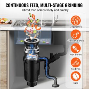 Prügikonteiner 1/2 HP pidev toidujäätmete konteinerisse 3820 p/min EZ Connect — pilt 3