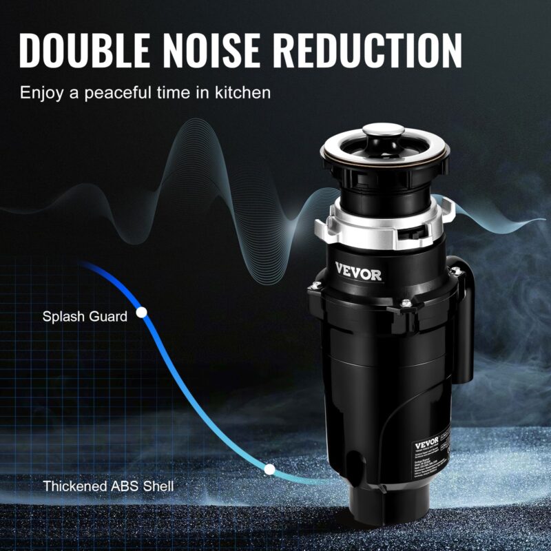 Prügikonteiner 1/2 HP pidev toidujäätmete konteinerisse 3820 p/min EZ Connect