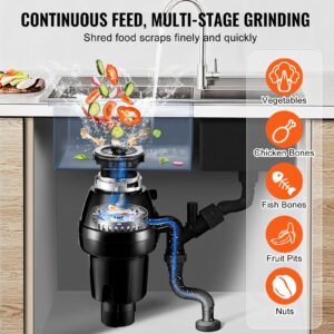 Prügikonteiner 3/4 HP pidev toidujäätmete konteinerisse paigaldatav 3930 p/min EZ Connect — pilt 3