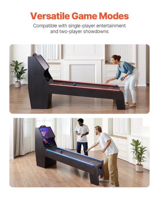 9' veereta ja skoori klassikaline arkaadmängulaud